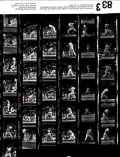LD363 1983 Orig Contact Sheet Photo LANCE PARRISH TIGERS - A'S RICKEY HENDERESEN picture