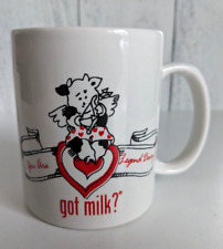 VTG Got Milk? Promo Coffee Mug Valentines Cupid Cow You Are Legend Dairy AA96 picture
