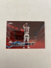 2018 Topps Chrome Update Bryce Harper Refractor Red /25 HMT73 Nationals Phillies picture
