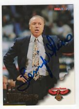 LENNY WILKENS SIGNED AUTOGRAPH 1996-1997 NBA HOOPS CARD  ATLANTA HAWKS  HOF  picture