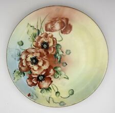 Antique J&C Hand-Painted Porcelain Plate with Floral Design picture