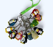 Lot Of 11 Different Star Awards Penguin Keychains Rainbow Surfer Santa And More picture