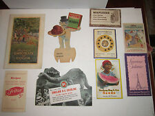 LOT OF 12 VINTAGE ADVERTISING: 1926 HERSHEY'S, KELLOGG'S, LEFTY GROVE - TUB CC picture