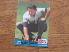 Don Bies Autographed Hand Signed Card PGA Golf Pro Set picture