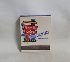Vintage Munger Moss Motel Hotel Restaurant Matchbook Lebanon MO Advertising picture