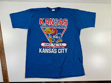 vtg KU University of Kansas Jayhawk T-Shirt 1988 NCAA Final Four Kansas City LG picture