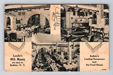 Buffalo NY-New York, Laube's Old Spain, Antique, c1931 Vintage Souvenir Postcard picture