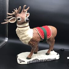 Reindeer Head Moves Holiday Creations 16” Tall X 15” VTG 1998 Rare Working picture
