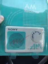 1980s NOS Sony ICR-3 AM Receiver Pocket Compact Radio X10kHz Vintage Handheld picture
