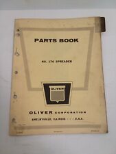 Oem Oliver 170 Pto Spreader  Parts Book 1963 picture