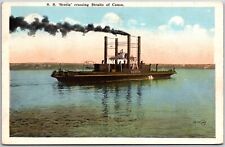1914 S. S. Scotia Crossing Straits Of Canso Posted Postcard picture