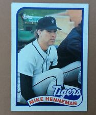 1989 TOPPS BASEBALL CARD #365 MIKE HENNEMAN TIGERS Trading Card picture