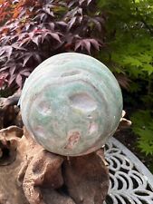 Blue Aragonite Crystal Ball : Hope : Compassion : Empathy 326g 5 64mm picture