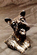 VINTAGE CRAFTED OF COAL SCOTTISH TERRIER FIGURINE 3-1/4