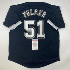 Autographed/Signed Carson Fulmer Chicago Black Baseball Jersey JSA COA picture