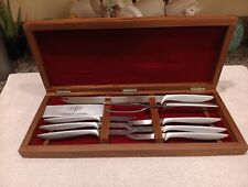 NEW GERBER LEGENDARY BLADES CARVING SET SOLID AMERICAN WALNUT picture
