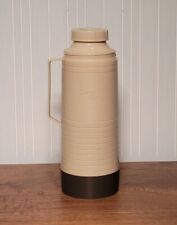 Vintage Aladdin's Dura-Clad Thermos Bottle Tan & Gray NO. 2630A picture