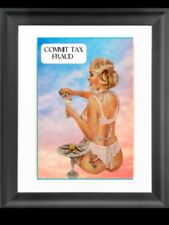 FRAMED 8X10 Pin Up Girls Picture- COMMIT TAX FRAUD picture