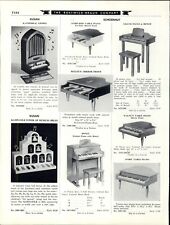 1958 PAPER AD 2 PG Schoenhut Toy Play Piano Walnut Grand Spinet  picture