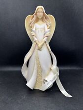 Enesco Foundations Angel Figurine, 9” Love Thy Neighbor 4033861 New In Box picture
