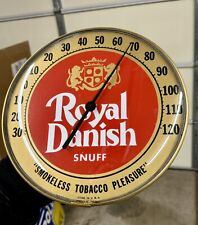  Thermometer Royal Danish Snuff Tobacco Vintage, 12”Rounded Glass picture