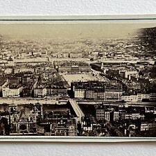 Antique CDV Photograph City Of Lyon France Beautiful View Buildings picture