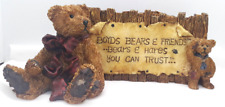Boyds Bears & Friends Bears & Hares You Can Trust Logo Sign  Bearstone 1994-95 picture