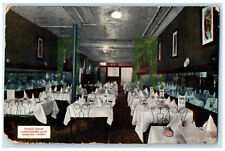 1913 Interior Dining Room Christopher Cafe Hamilton Ontario Canada Postcard picture