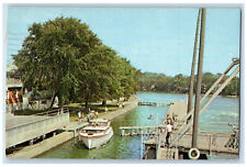 1963 The Locks Hastings Ontario Canada Vintage Posted Colourpicture Postcard picture