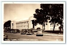 1946 Court House Building View Tillamook Oregon OR RPPC Photo Posted Postcard picture