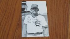 Ken Frailing Autographed Hand Signed 3x5 Photo Chicago Cubs picture