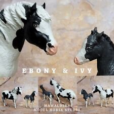 Breyer Misty & Stormy Custom Tobiano Set Model Horse Ebony & Ivy by mawaldees picture