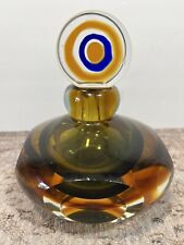 Vintage Blown Glass Twos Company Swirl Art Glass Perfume Decanter Bottle picture