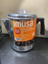 IMUSA 6 Cup Coffee Maker Percolator Camping Stovetop Aluminium picture