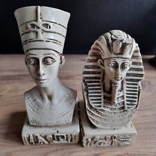 Egypt Pharaoh Nefertiti Vintage Statue With  Queen  picture