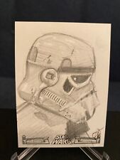 2017 Topps Star Wars 40th Anniversary Sketch Cards 1/1 Jessica Hickman Auto picture