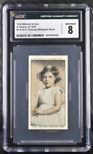 1936 STEPHEN MITCHELL & SON CIGARETTES GALLERY OF 1934 MARGARET ROSE #3 CGC 8 picture