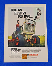 1970 BOLENS HUSKYS LAWN TRACTOR ORIGINAL COLOR PRINT AD  - LOT S24 picture