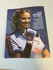 VTG 1980s SARANAC Glove Co Advertising Lady Saranac R-70 Pro Racquetball Glove picture