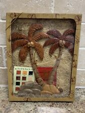 Aloha Wood Le Family Hawaii Handcrafted Palm Trees Dimensional Wooden Decor (7B) picture