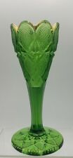EAPG Antique PENNSYLVANIA Pattern Green Bud Vase U. S. Glass Co. c. 1897-1908 picture