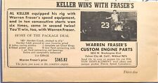 Warren Fraser's Speed Equipment Culver City Al Keller Wins Vintage Print Ad 1951 picture