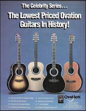1985 Ovation Celebrity Series acoustic guitar advertisement 8 x 11 ad print picture