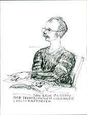 Drawing of Jan-Erik Olsson - Vintage Photograph 2438103 picture