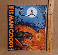 Heavy Metal presents IS MAN GOOD Graphic Novel Signed MOEBIUS Jean Giraud picture