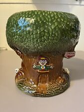 Vintage Keebler Elf Tree house Ceramic Cookie Jar Planter Made In USA  No Lid picture