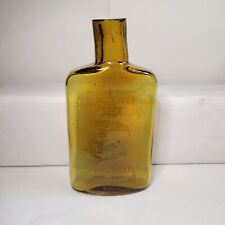  Clevenger Brothers Flask Bottle Yellow John F Kennedy 60's 70's Marked Clevenge picture