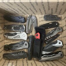 15 TSA Confiscated Folding METAL KNIVES Lot. COLUMBIA/GVDV/ S&W/G+W/ A STEEL picture