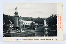 Rare Luna Park Scranton PA Chute The Chutes Ride Defunct Amusement Park Postcard picture