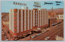 Postcard The Florence Hotel Motor Inn Missoula Montana J C Penny Street Clock picture